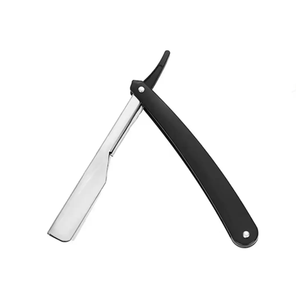 Maquinilla de afeitar de cuerpo de acero, maquinilla de afeitar de media hoja con logotipo gratis - Product Image 2