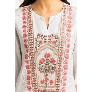 Traje Deportivo de Gasa Bordada Blanca de 3 Piezas para Mujer, Top Largo, Tallas XS-XXL, Estilo Diario para el Trabajo, con Estampados Sólidos y Estampados - Product Image 5