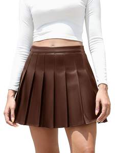 Jupe Maxi Sexy antistatique pour femmes automne taille naturelle tissu en Satin conception droite teint uni - Product Image 3