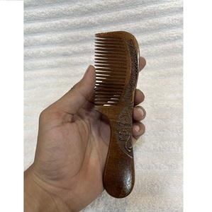 S R EXPORTS Logotipo personalizado de peine de madera ecológico para uso doméstico y en el salón-¡El cabello saludable comienza aquí! - Product Image 1