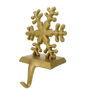 Lot de 2 crochets de bas argentés et dorés vous permet d'accrocher facilement des bas Porte-bas flocon de neige en fonte, - Product Image 2