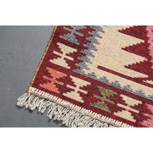 พรมตุรกีวินเทจ ขนาดเล็ก 1.9x2.9 ฟุต สีแดงเบจลายพราง - Product Image 3