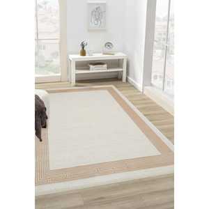 Juego de alfombras Mazzini 1480 Cream Alfombra de textura suave de larga duración - Product Image 1