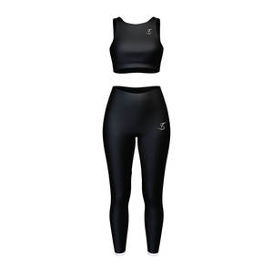 Confortable 2 pièces femmes Yoga ensemble tissu extensible Flexible vêtements de sport Ensemble femmes sans couture Yoga ensemble - Product Image 5