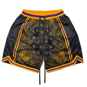 Venta al por mayor de ropa deportiva superventas pantalones cortos de baloncesto de talla grande transpirable pantalones cortos de baloncesto de secado rápido 2025 OEM - Product Image 4
