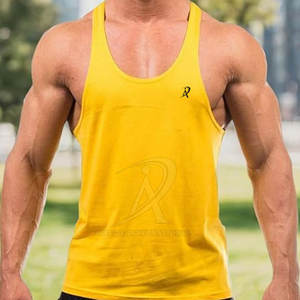 Prix d'usine Stringer de gymnastique pour hommes Stringer de gymnastique à séchage rapide pour hommes Stringers pour hommes avec logo personnalisé à vendre - Product Image 5