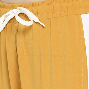 Survêtement d'hiver en coton pour femmes de qualité supérieure motif solide deux pièces avec manches longues col montant ensemble de Style décontracté - Product Image 6