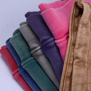 Sudadera con capucha personalizada lavada con ácido bordado Sudadera con capucha desgastada Sudadera con capucha completa lavada vintage algodón en blanco - Product Image 5