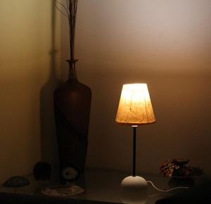 Lámpara de decoración de habitación de hotel residencial puramente reciclada y hecha a mano de papel orgánico de fibra de plátano 100% de diseño moderno - Product Image 4