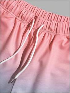 ชุดกางเกงขาสั้นผ้าทอสีพื้นสำหรับผู้ชายแฟชั่นใหม่ล่าสุดสำหรับฤดูหนาวเสื้อผ้าแนวสตรีทไซส์ใหญ่พิเศษพร้อมผ้าพิมพ์ลาย - Product Image 5