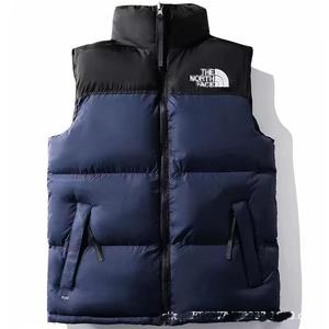 Chaqueta acolchada impermeable ligera para tallas grandes, la mejor calidad premium con logotipo frontal de cuello alto - Product Image 3