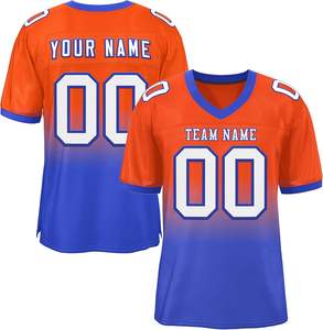 Maillots de football américain Premium Day-Glo Design surdimensionné à haute énergie Performance respirante courte pour le jeu de streetwear d'été - Product Image 2