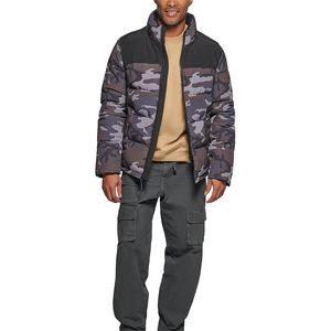 Chaqueta de Plumón de Lana para Hombre, Estilo Urbano, con Capucha, Cierre de Cremallera, Material Exterior de Nailon Impermeable, Logotipo Frontal, Envío DDP - Product Image 4