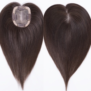 ท็อปเปอร์ผมแบบคลิปหนีบขนาด 3x4 นิ้ว แบบโมโน สำหรับปิดผมบาง/ไรผม  มองไม่เห็นรอยต่อ สีน้ำตาลเข้มธรรมชาติ ใช้งานง่ายทุกวัน  ผสมผสานกับเส้นผมได้ดี  ฐานไหม  แบบยุโรป - Product Image 4