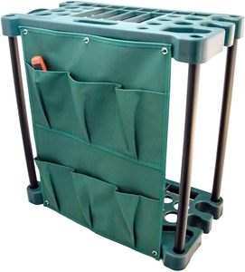 Support à outils de jardinage pour la maison au design moderne, en plastique durable de qualité, vert foncé, organisateur d'outils à main - Product Image 6