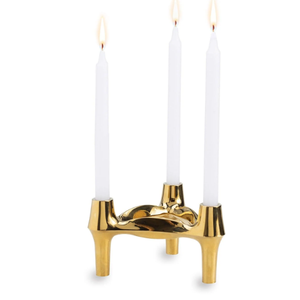 Candelabro de metal con acabado plateado elegante de los mejores estilos para la iluminación de la sala de estar de Navidad del hogar, disponible para la decoración del hogar - Product Image 5
