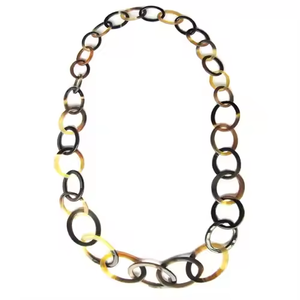 สร้อยคอจี้เขาควายวัวทำด้วยมือธรรมชาติเป็นมิตรต่อสิ่งแวดล้อมรูปทรงผีเสื้อสไตล์คลาสสิกสำหรับงานปาร์ตี้โดยงานฝีมือรูปพระจันทร์เสี้ยว - Product Image 2