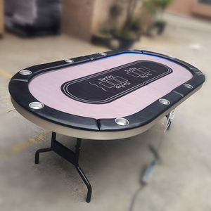 Modern Luxury Customizable Wooden Poker Table with Round Pattern High Quality Casino-Selling <b>Mahjong</b> Gambling Table - Product Image 2