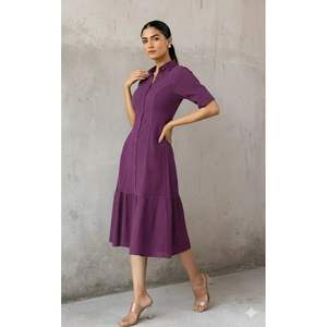 Vestido Maxi de Talla Grande para Mujer, Transpirable, de Algodón, Estilo Hippie, Informal, para el Día a Día, Talla Única 2XL, Personalizable, ODM, Natural - Product Image 4