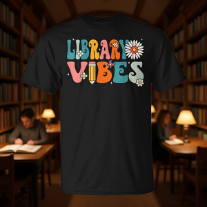 T-shirt Library Vibes Retro School per studenti e insegnanti - Product Image 3