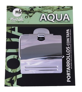 Portarotolo da toilette Aqua Chrome (Mirtak B-30162) - Product Image 2