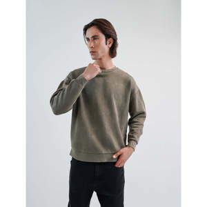 เสื้อสเวตเชิ้ตคอกลม Unze London FINLEY ผ้าถักแบบลำลอง ป้องกันรอยยับ ป้องกันการหดตัว กันลม ลายเรียบ มีซับใน - Product Image 2