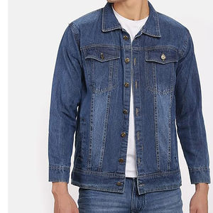 Veste en jean doublée style western régulier pour hommes Veste de camionneur Sherpa décontractée - Product Image 2