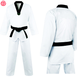 Uniforme d'arts martiaux de Taekwondo en polyester et coton unisexe confortable et durable - Product Image 5