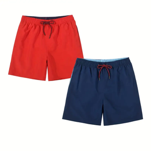 Short cargo en coton écologique pour hommes, logo personnalisé, style décontracté, pour l'été - Product Image 1