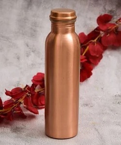 ขวดน้ำทองแดงบริสุทธิ์พิมพ์ลายมะนาวสำหรับใช้ในชีวิตประจำวันขวดน้ำทองแดงกันรั่วเป็นมิตรต่อสิ่งแวดล้อมสำหรับบ้านสำนักงานการเดินทาง - Product Image 4