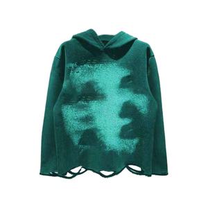 Venta caliente inferior desgastado DTG imprimir sudaderas con capucha logotipo personalizado de alta calidad 100% algodón lavado ácido sudaderas con capucha - Product Image 4