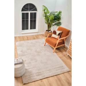 Trendo TR002 Beige 10mm de espesor suave textura hecha a máquina alfombra para sala de estar estilo clásico felpa pila rectángulo pasillo - Product Image 1