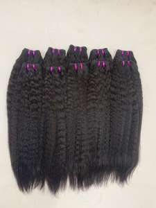 Extension de cheveux humains Paquet de cheveux indiens bruts, extension de cheveux naturels, vendeur de cheveux bruts non transformés, trame de génie des cheveux vierges indiens - Product Image 4