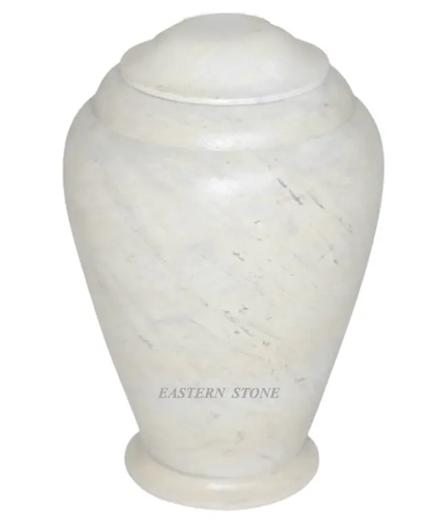 Urnes de crémation en pierre de marbre onyx de style européen pour adultes et animaux de compagnie pour les funérailles avec un design élégant