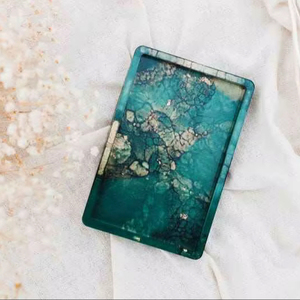 ถาดเรซิ่นตกแต่งหลากสี ของตกแต่งบ้าน ถาดเรซิ่นทรงสี่เหลี่ยมคุณภาพสูง - Product Image 1