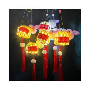 Linterna de bambú de estilo vintage, pieza única hecha a mano para vacaciones y fiestas - Product Image 1