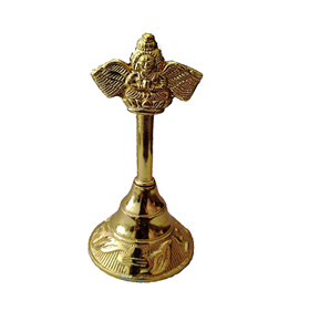 Latón pequeño de mano Ghanti Pooja campana de llamada fuerte multiusos servicio campana templo oración instrumento Musical accesorio - Product Image 1