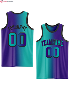 Vêtements de basket-ball réversibles à séchage direct des fabricants, uniformes pour filles, maillots de basket-ball en maille bleu marine et blanc personnalisés pour jeunes - Product Image 2