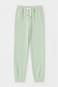 Pantalones Jogger de Pierna Ancha para Mujer, de Punto Acanalado, Transpirables, Resistentes al Viento, Ajuste Holgado, Cintura Elástica con Cordón Ajustable - Product Image 5