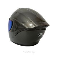 Casque de moto ouvert CRX AK-1 de haute qualité, finition métallique brillante, doublure en mousse ABS, certifié SNI, casque de sécurité pour adultes