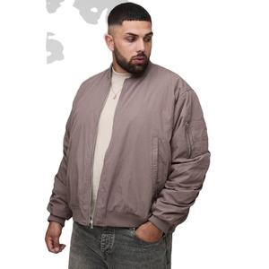 Chaqueta Bomber de Lona Estilo Vintage para Hombre con Relleno 100% Poliéster, Logotipo Frontal, Diseño Cortavientos y Transpirable - Product Image 1