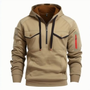 Sublimación Impresión en blanco Fleece Pullover Poliéster Algodón puño elástico y cadera más cerca y sudaderas con capucha para hombres sudaderas con capucha - Product Image 3