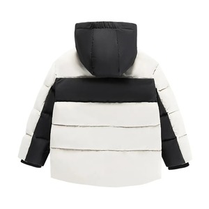 2024 ropa de calle para hombre, Parka acolchada de lona negra coreana con capucha gruesa de conejo cálido, abrigo de burbujas de invierno colorido estilo Hip Hop - Product Image 5