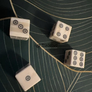 Juego de Dados Poliédricos de Hueso Natural de Lujo, 7 Piezas, Artesanal, Duradero y Ecológico para Juegos de Mesa RPG Tradebyd - Product Image 4