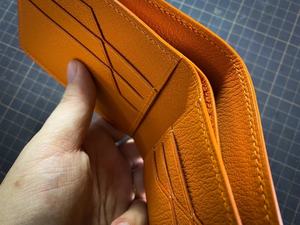 Cartera de cuero Vintage ultrafina de lujo para hombre, duradera para uso diario, con cierre plegable de longitud corta, carteras portátiles con características - Product Image 3