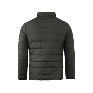 Veste matelassée noire avec patchs pour hommes, fabricants de vêtements streetwear, étiquette personnalisée, veste épaisse d'hiver en duvet - Product Image 6