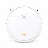 Robot aspirateur 3-en-1, nettoyage humide et sec, navigation gyroscopique, filtre HEPA, fonctionne sur batterie, prise EU, pour la maison