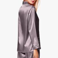 Ensemble de pyjama pour femmes en jersey doux respirant à séchage rapide 100% polyester, manches courtes, fermeture à cordon, vêtements de nuit 2 pièces
