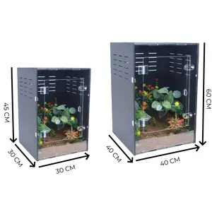 <span class=keywords><strong>Terrarium</strong></span> de style classique en PVC et acrylique pour reptiles, boîte de reproduction, cage, habitat pour insectes, grenouilles et araignées, fourni par l'usine - Product Image 4