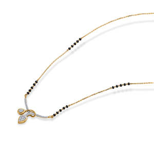Mangalsutra Moderno de Oro y Diamantes Nature's Grace para Mujer - Product Image 3